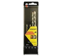 Stanley Foret SDS Plus STA56012 Hélicoïdal Noir – set de 4 pièces (5–10 mm)