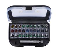 Stanley Coffret d'embouts STA60490-XJ – 31 pièces, porte-embout, code couleur, noir