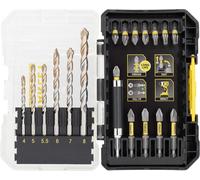 Stanley STA88552-XJ FatMax Set de 19 forets a maçonnerie de précision et embouts