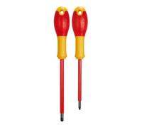 Stanley Jeu de 2 tournevis FATMAX FMHT0-62649 isolés 1000V Pozidriv PZ1x100/PZ2x125