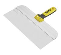 STANLEY STHT0-05776 Couteau à joint en acier inoxydable 300 mm - anti-rouille - grande flexibilité - poignée bimatière pour plus de confort - trou d'accrochage Jaune