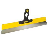 STANLEY STHT0-05936 Couteau à enduire sur décoffrage 50 x 4,5 cm-Lame en Acier Inoxydable Plus Résistante-Poignée Bi matière, Jaune/Noir