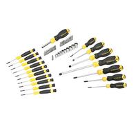 Stanley Jeu de tournevis STHT070886 – 49 pièces Torx acier, poignées confortables – Multicolore