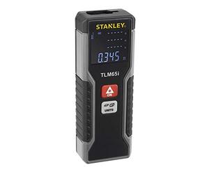 Stanley STHT1-77354 Télémètre TLm65i Allant Jusqu'à 25m - Précision +/- 3mm - mesures Directes, en Continu, Calcul de Surface et Calcul de Volume - Indicateur de Batterie - Ecran LCD - etancheité IP54