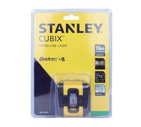 STANLEY STHT77499-1 CUBIX NIVEAU LASER CROIX - FAISCEAU VERT - Portée jusqu'à 16 m - Livré avec 2 accessoires et piles
