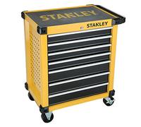 STANLEY Stmt1-74306 Servante Métallique - Contenance Maximale 300 Kg - Tapis De Protection - 7 Tiroirs D'Une Charge Maximale De 30Kg - Fermeture Centralisée - Roues Pivotantes Et Verrouillables