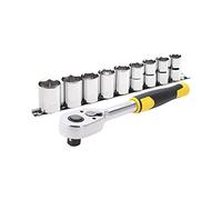 Stanley – Jeu de douilles et cliquet STMT82671-0 – 72 dents 1/2" – 10 pièces