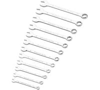 Stanley Clés mixtes STMT82843-0 - Acier chromé forgé, manches ergonomiques, 8-19 mm (12 pièces)