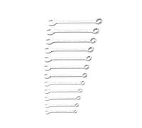 Stanley Clés mixtes STMT82843-0 - Acier chromé forgé, manches ergonomiques, 8-19 mm (12 pièces)