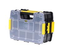 Stanley Stst1-71197 Sort master Organiseur Empilable - Dimensions: 29 x 13 x 21 cm - Fermeture Sécurisé - Couvercle en Plastique Renforcé - Possibilité de Combiné Plusieurs modules - Set de 2 Pièces Multicolore