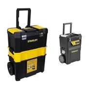 Stanley Stst1-80151 Servante Porte Outils 3 En 1 - Boite À Outils Détachable 45 Cm - 18Cm & 1-93-968 Centre de Projet mobile - Éléments Autonomes - Organiseurs Sur Le Couvercle - 480 x 630 x 290mm