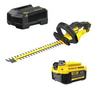 Stanley - Taille-haie sans fil 18V 65 cm, 1 batterie 4,0 Ah Li-Ion, chargeur SFMCHT855M1-QW