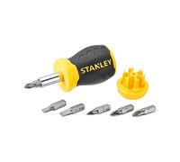 Stanley Tournevis porte-embouts 0-66-357 – boule, manche bi-matière, 6 embouts, tête magnétique