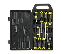 Stanley Jeu de tournevis CushionGrip 2-65-014 – Coffret 10 pièces Pozidriv, manche rembourré