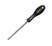 Stanley Tournevis FatMax Pozidriv PZ4 200 mm – Poignée Soft Grip – Fabriqué en France