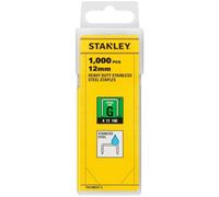 Stanley TRA708SST-0 Agrafes inox type G 4/11/140, 12mm, boite de 1000pcs