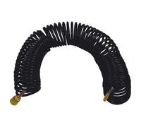 Stanley Tuyau à air 15 mètres 170020XSTN Tuyau en spirale Raccord rapide européen pour compresseur et outils pneumatiques PVC noir