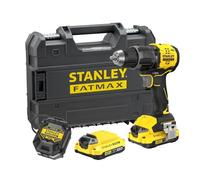 STANLEY V20 Perceuse-visseuse sans fil et brushless à 2 vitesses, comprenant une batterie Li-Ion 2.0Ah, un chargeur 1.25A et une mallette ProStack, 18V, SFMCD716D2T-QW