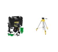 Stanley x3G Niveau Laser multilignes 360° (Li-Ion) Gamme Fatmax- FMHT1-77356 & - TREPIED ALUMINIUM A COLONNE TETE PIVOTANTE - 97 A 250 CM - STHT77643-1