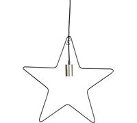 Star 707-12 lumière décorative, métal, noir, 55 x 0,5 x 55 cm