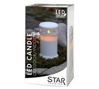 Star Bougie LED, flamme vacillante couleur : blanc, 14 x 8 cm longue durée de vie boîte de quatre couleurs avec,