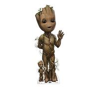 Star Cutouts Baby Groot SC4317 Mini découpe en Carton Motif Les Gardiens de la Galaxie Idéal pour Les Fans de Marvel, Les fêtes et Les événements