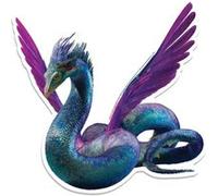 STAR CUTOUTS Blason mural en carton Les animaux fantastiques Occamy 55 cm Violet
