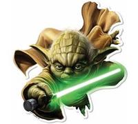 STAR CUTOUTS Blason mural en carton Star Wars Yoda 65 cm Vert G