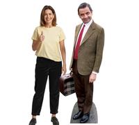 Star Cutouts Découpe de Rowan Atkinson, marron, blanc, rouge, noir