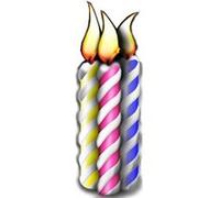 STAR CUTOUTS Figurine en carton Anniversaire Bougie (Groupe) 190 cm Multicolors G