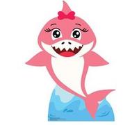 STAR CUTOUTS Figurine en carton Baby Girl Shark rose Haut 93 cm Multicolors G