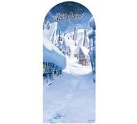 STAR CUTOUTS Figurine en carton Backdrop - Poudlard Dans La Neige - Haut 185 cm Multicolors