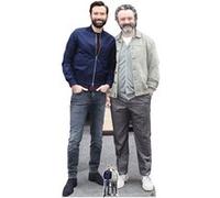 STAR CUTOUTS Figurine en carton - David Tennant Et Michael Sheen - Haut 179 cm Noir