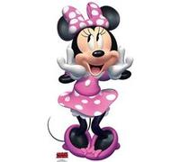 STAR CUTOUTS Figurine en carton Disney Minnie avec une robe rose à pois blanc, qui fait un grand sourire 89 cm Multicolors G