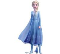 STAR CUTOUTS Figurine en carton Elsa La Reine des Neiges 2 en robe bleu déterminée Disney Haut - 182 cm Bleu