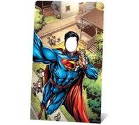 STAR CUTOUTS Figurine en carton et passe tête Superman sauve un chaton (DC COMICS) Hauteur 168 cm Bleu G