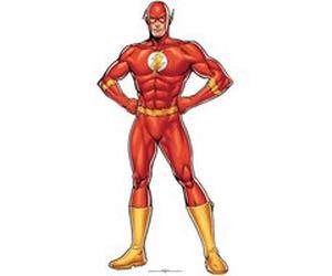 STAR CUTOUTS Figurine en carton Flash les mains sur les hanches Dc Comics 1946 -Haut 184 cm Rouge G
