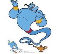 Figurine en carton - Genie d'Aladdin - Taille réelle - Décoration originale - Licence Disney