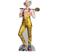 STAR CUTOUTS Figurine en carton Harley Quinn (Margot Robbie) salopette dorée film Birds of Prey Hauteur 169 CM Multicolors G
