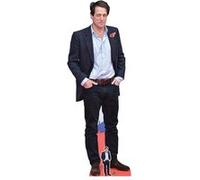 STAR CUTOUTS Figurine en carton Hugh Grant en costume noir et chemise bleue 180cm Noir G