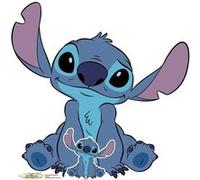 STAR CUTOUTS Figurine en carton Lilo et Stitch - Stitch assis - 93 cm Bleu G