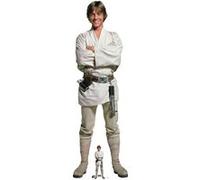 STAR CUTOUTS Figurine en carton - Luke Skywalker bras croisés et sourire- Star Wars - Haut 174 cm Noir