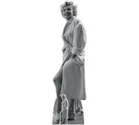 STAR CUTOUTS Figurine en carton - Marilyn Monroe en peignoir - Haut 176 cm Blanc