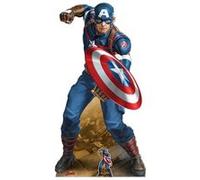 STAR CUTOUTS Figurine en carton Marvel Comics Captain America Vibranium H 183 CM Rouge G