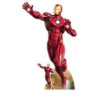 STAR CUTOUTS Figurine en carton Mini Iron Man en décollage - Marvel Avengers - Haut 94 cm Rouge G