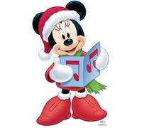 STAR CUTOUTS Figurine en carton Minnie Mouse à la chorale de Noël -Haut 93 cm Rouge G