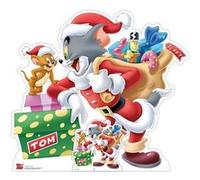 STAR CUTOUTS Figurine en carton - Noël - Tom & Jerry - Cadeau de Noël Tom Vert - Haut 81 cm Multicolors