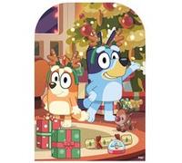 STAR CUTOUTS Figurine en carton - passe tête Bluey et Bingo noël - hauteur 131 cm Multicolors