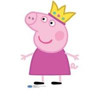 STAR CUTOUTS Figurine en carton Peppa Pig avec une Couronne Hauteur 90 cm Multicolors G