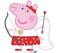 STAR CUTOUTS Figurine en carton Peppa Pig déguisée en Cupidon avec son arc et ses flèches Hauteur 82 cm Multicolors G